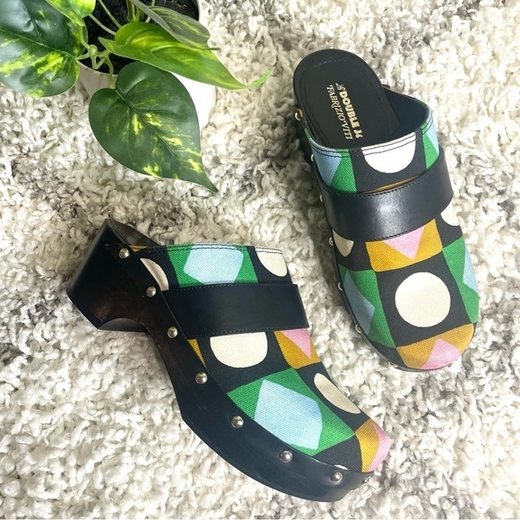 LDJ X Fabrizio Viti Jean Clogs Lucky Charms in Calf Leather size 6 - Picture 4 of 12